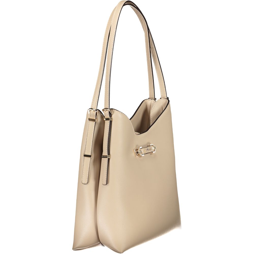 Guess Jeans Beige Polyethylene Women Handbag