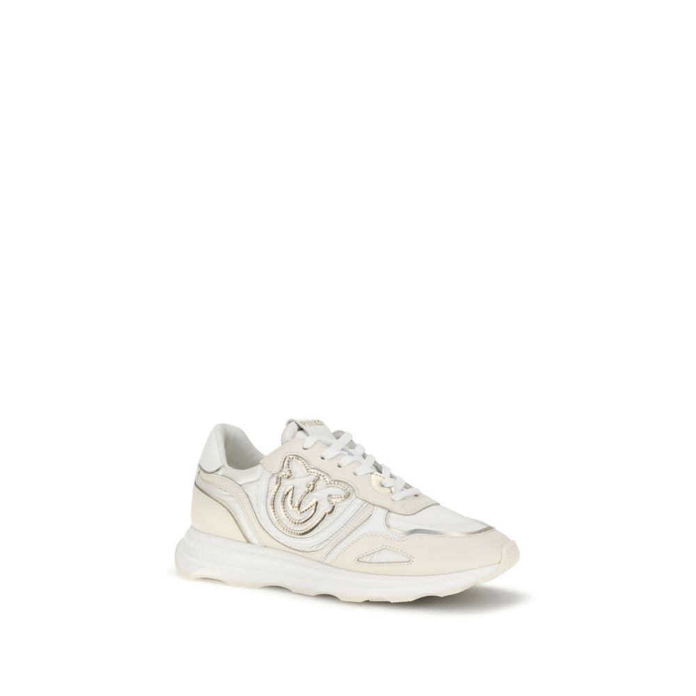 PINKO White Cotton Athletic Sneakers