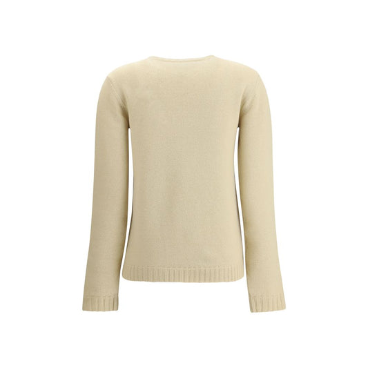 Valentino Cream Fleece Wool Sweatshirt