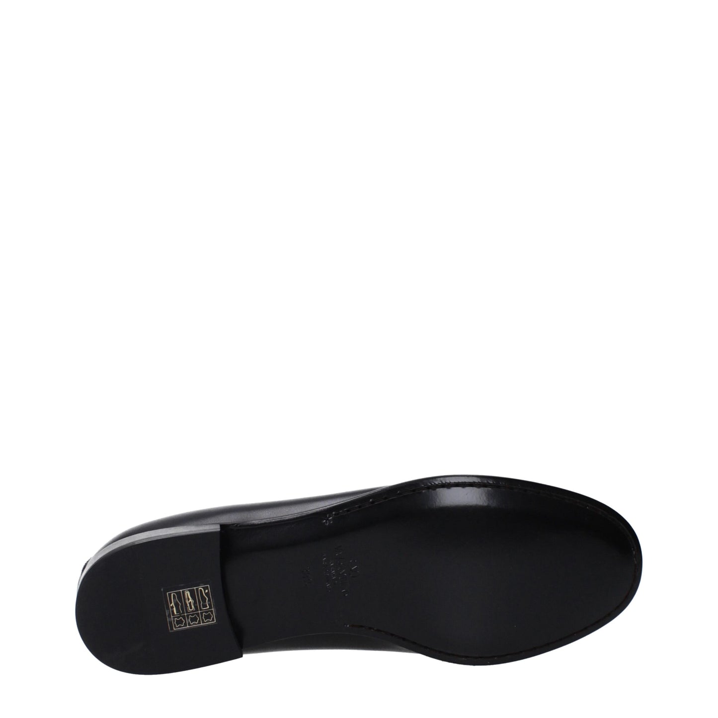 Valentino Garavani Black Leather Slip-On Loafers