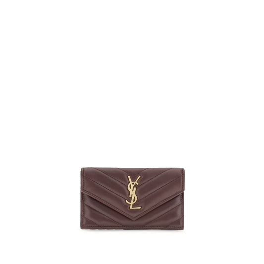 Saint Laurent Bordeaux Lamb Ovis Aries Aries Wallet