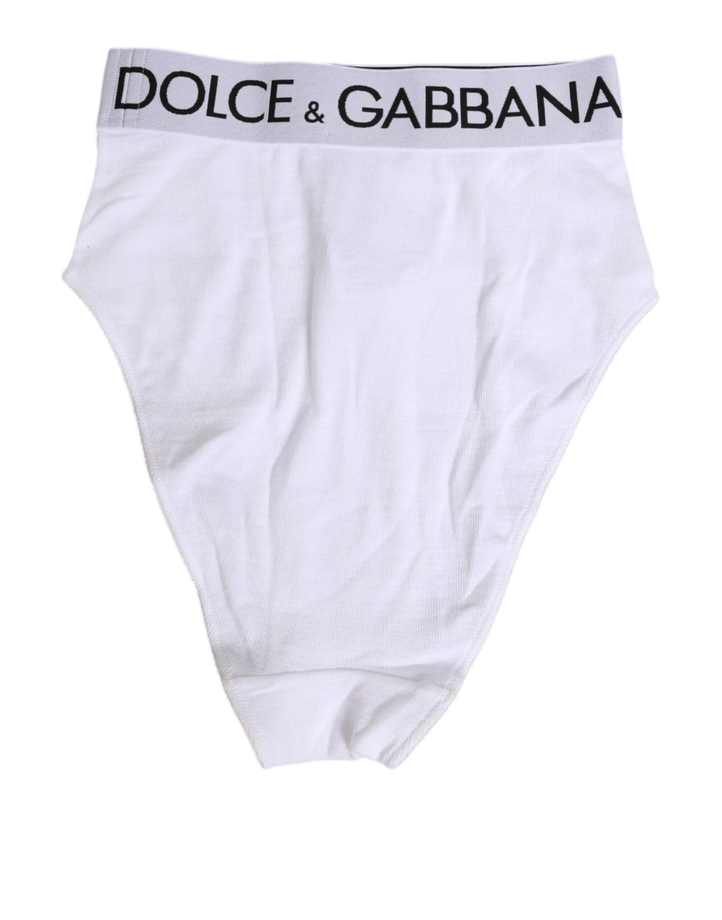 Dolce & Gabbana White Cotton Elastic DG Logo Waistband Underwear