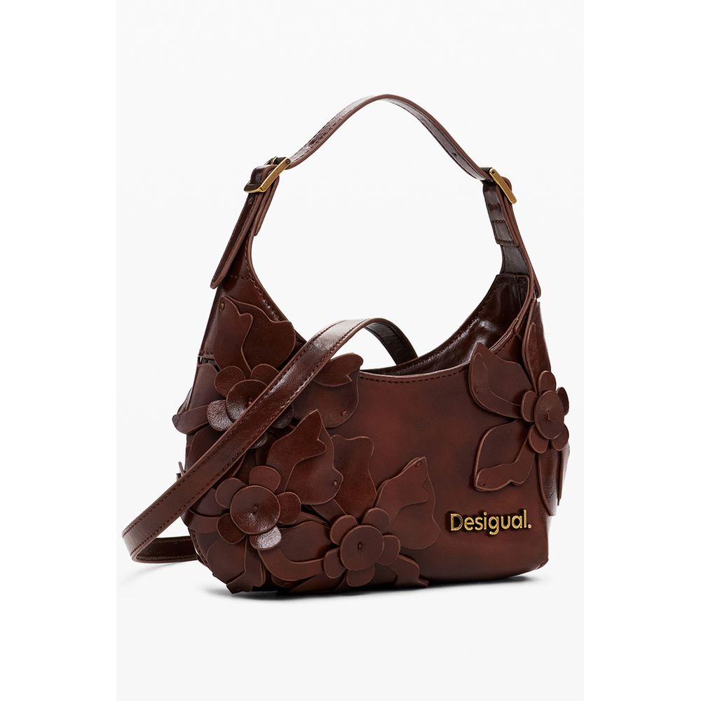 Desigual Brown Polyethylene Women Handbag