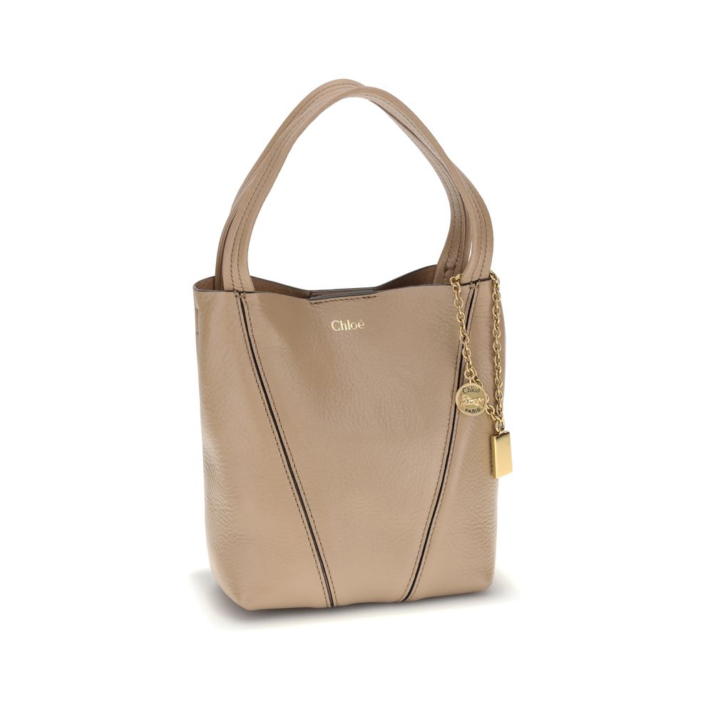 Chloé Beige Calf Leather Bos Taurus Shoulder Bag