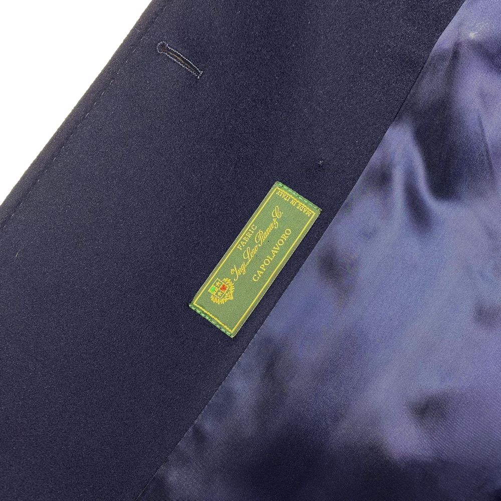 Made in Italy Blue Wool Women Coat