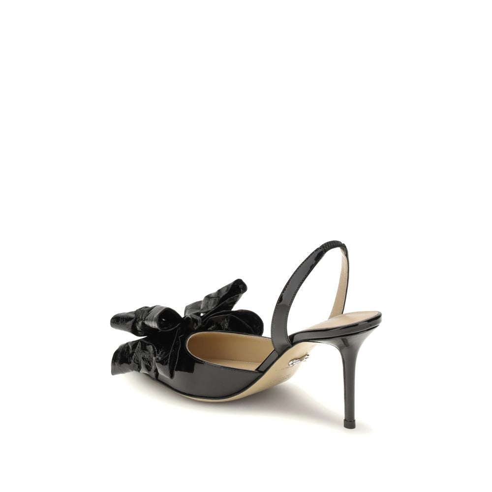 MACH & MACH Black Leather Pumps