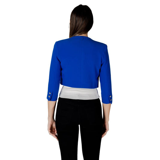 Morgan De Toi Blue Polyester Cloacks