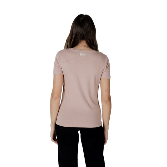 EA7 Emporio Armani Pink Cotton T-Shirt
