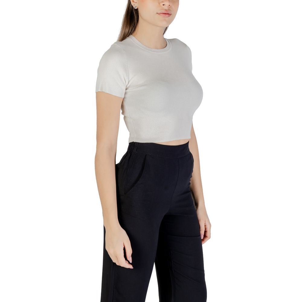 Jacqueline De Yong White Viscose Sweater