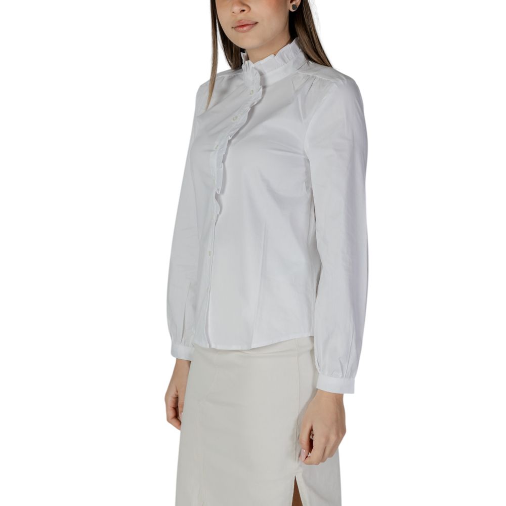 Jacqueline De Yong White Cotton Shirt