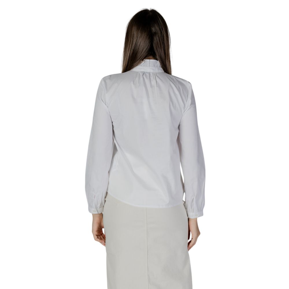 Jacqueline De Yong White Cotton Shirt