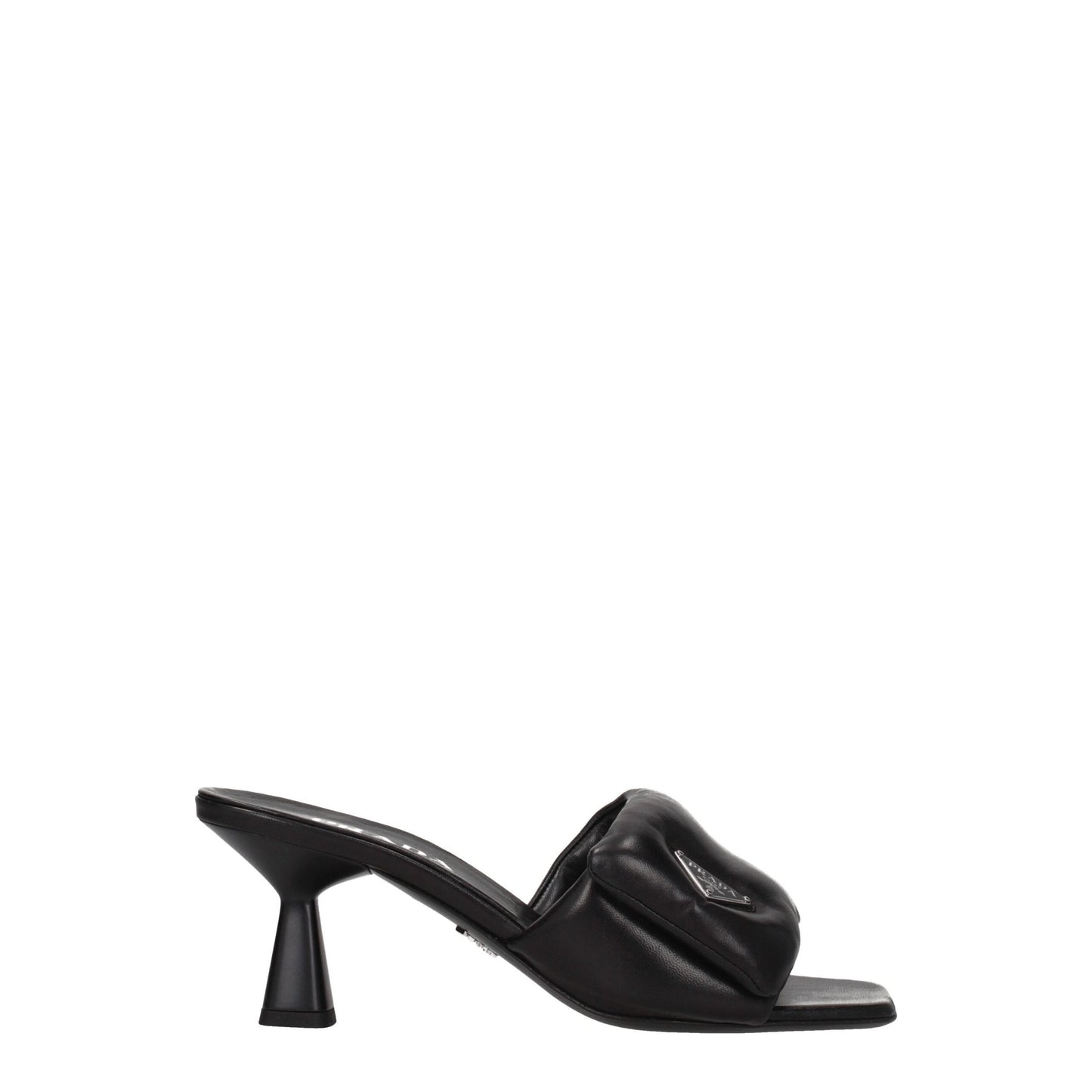 Prada Black Leather Platforms