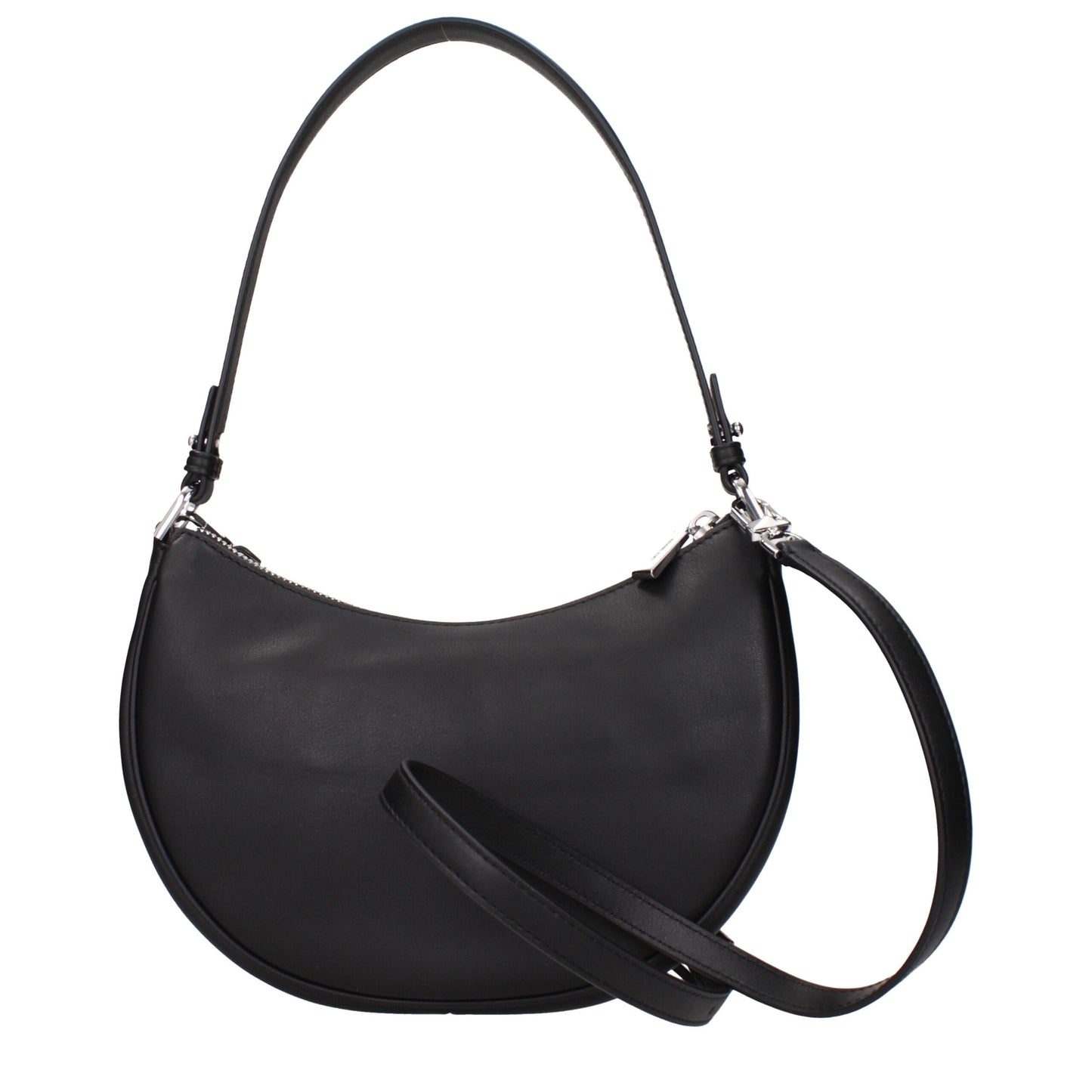 Michael Kors Black Leather Shoulder Bags