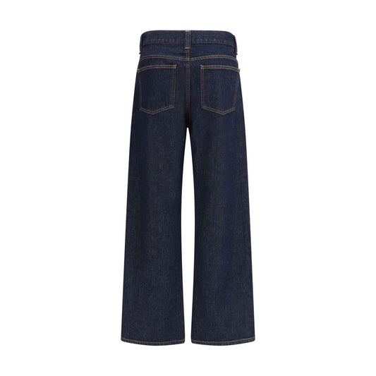 Khaite Bonnie high-waisted wide-leg jeans
