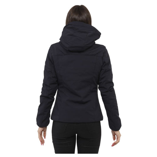 Yes Zee Blue Nylon Jackets & Coat