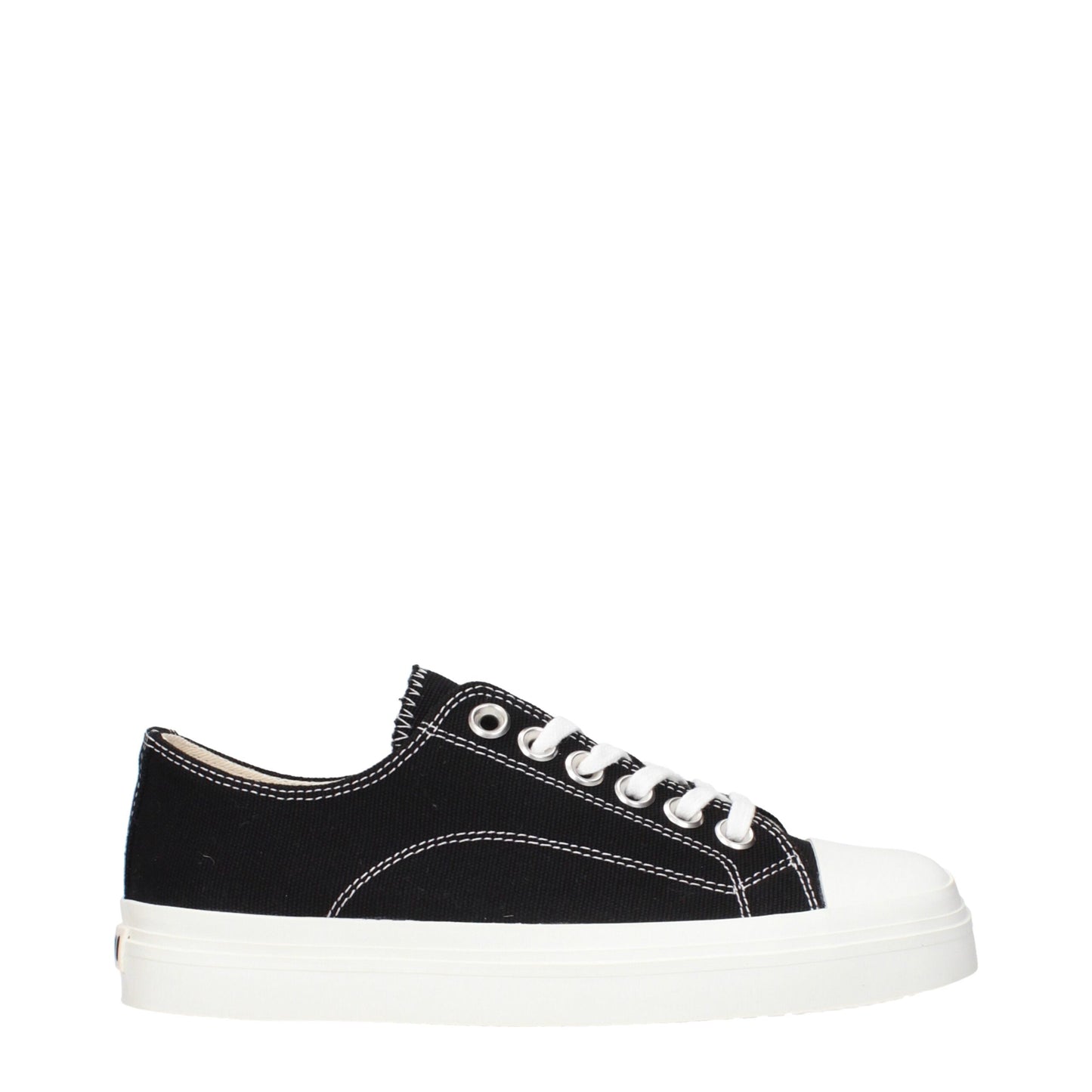 Moschino Black Fabric Low Top Sneakers