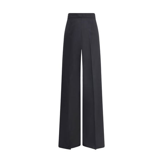 Max Mara Black Fleece Wool Casual Pants