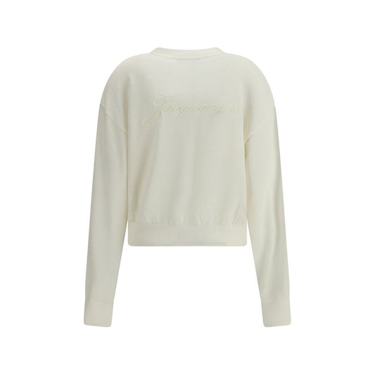 Jacquemus White Merino Wool Cardigan