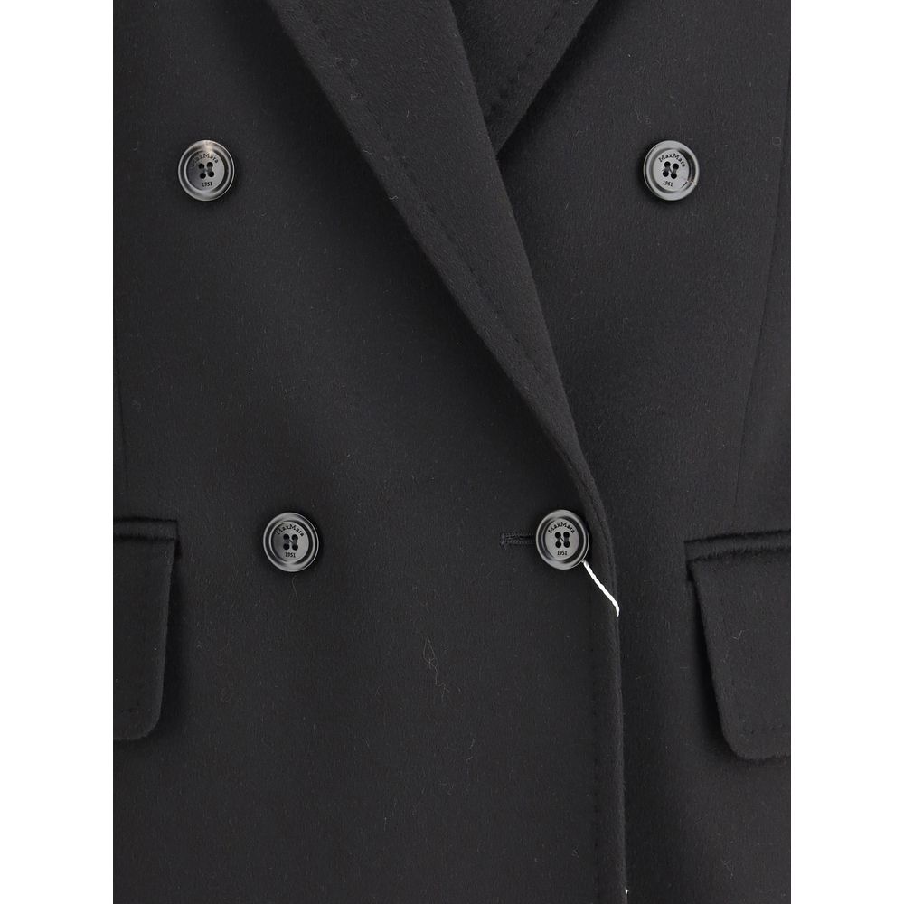 Max Mara Black Camel Hair Coat