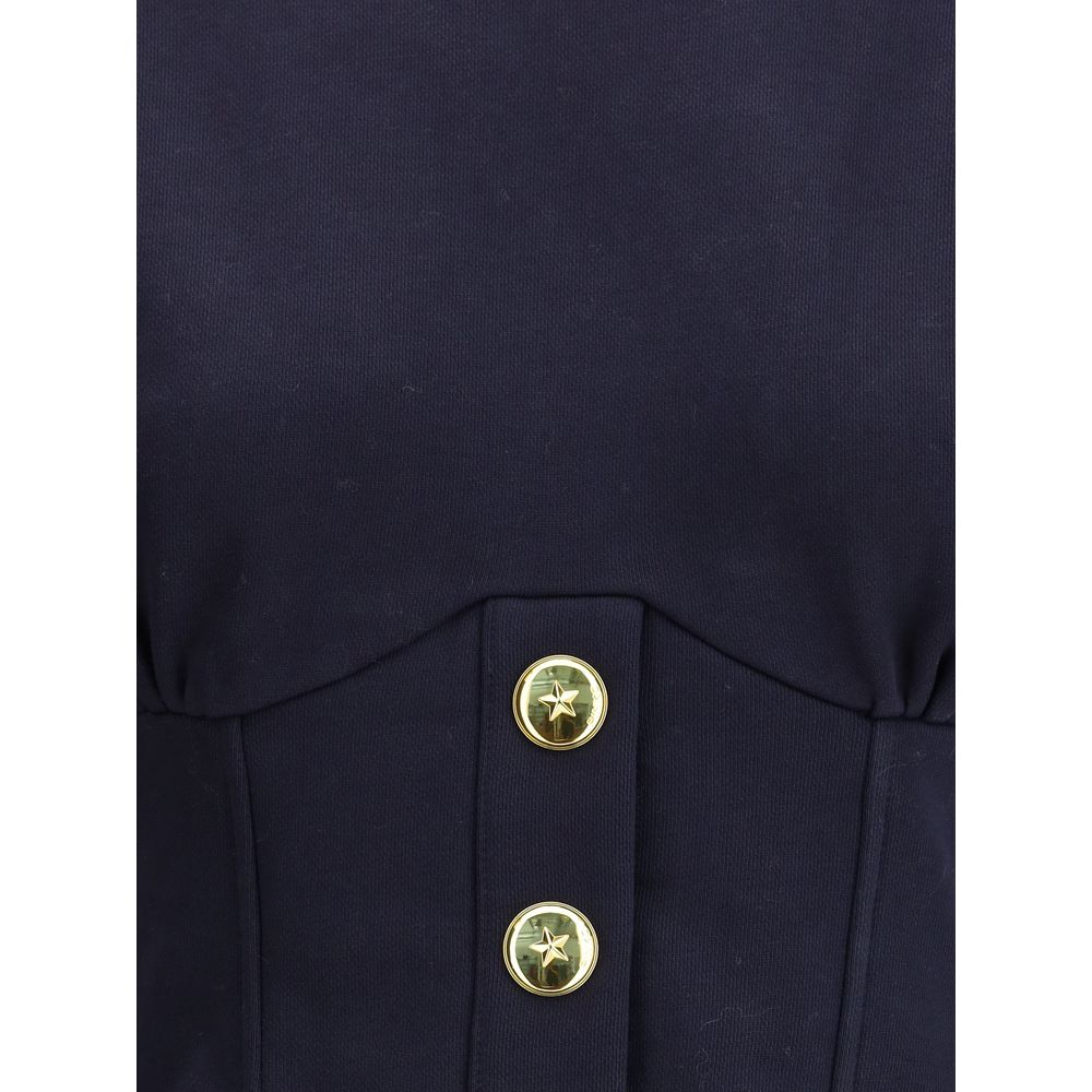 PINKO Blue Cotton Sweatshirt