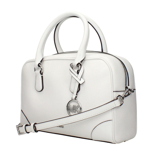 Michael Kors White Leather Handbag