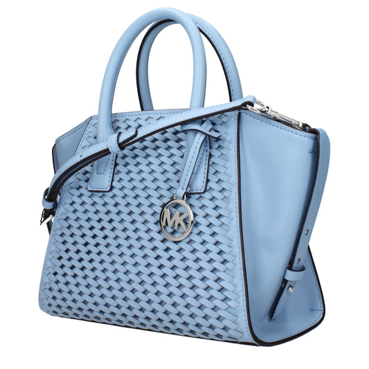 Michael Kors Light Blue Leather Handbag