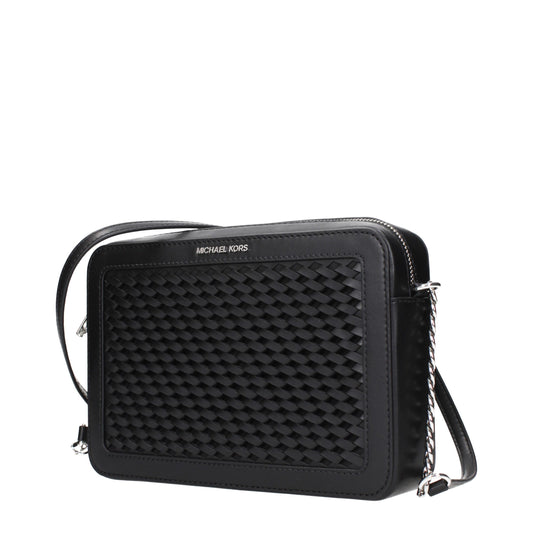 Michael Kors Black Leather Crossbody Bag