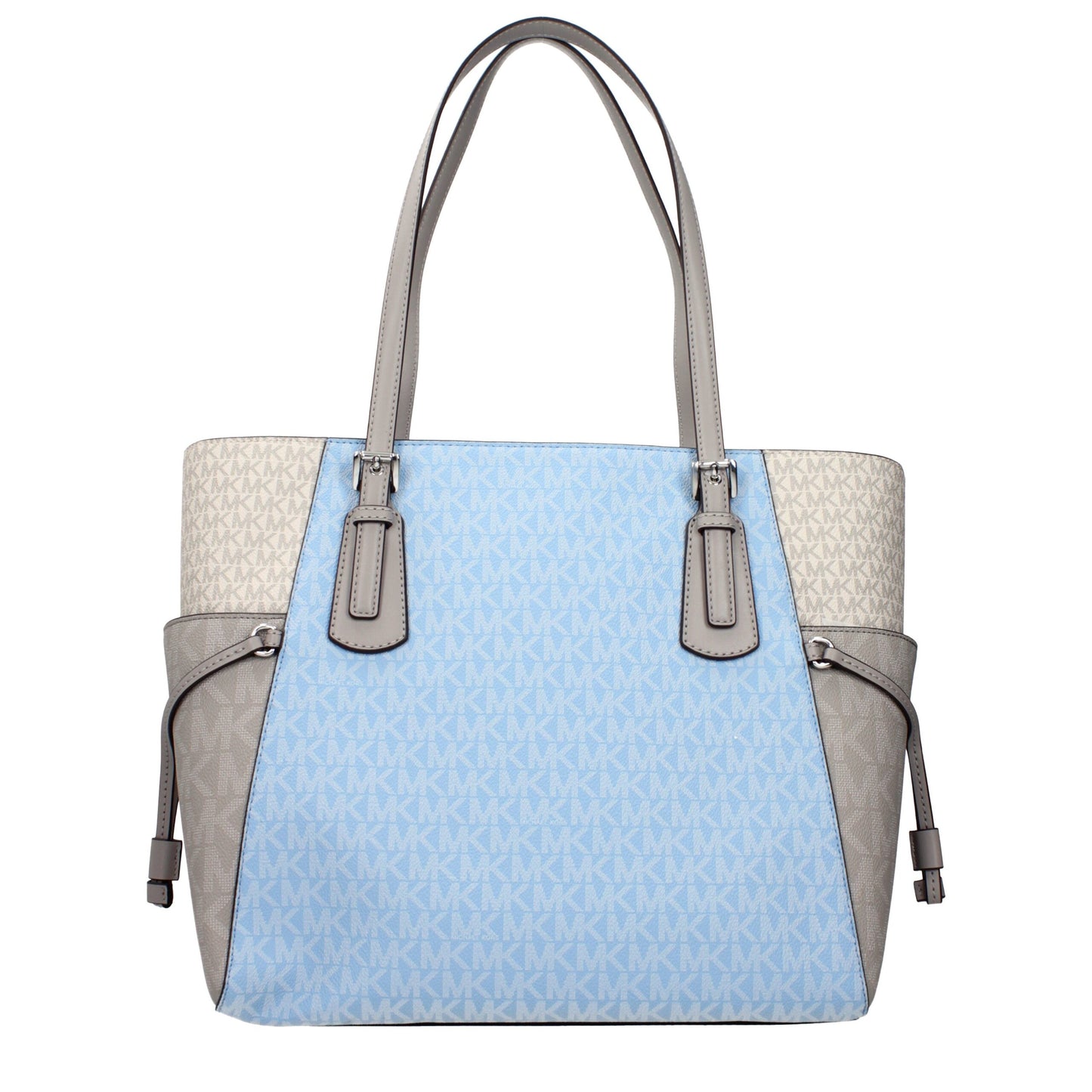 Michael Kors Light Blue Fabric Shoulder Bag