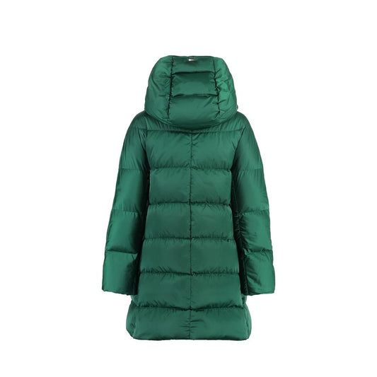 Herno Green Polyamide Coat