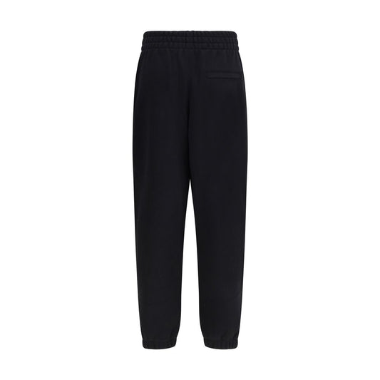 Pantaloni da jogging in cotone nero Alexander Wang (pantaloni da allenamento)