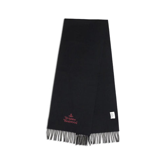 Vivienne Westwood Black Wool Scarf