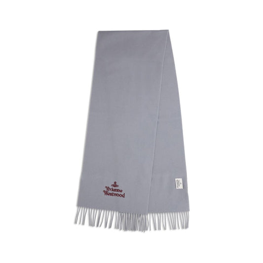 Vivienne Westwood Gray Wool Scarf