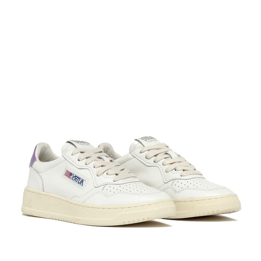 Autry White Leather Low Top Sneakers