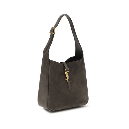 Saint Laurent Gray Calf Leather Bos Taurus Shoulder Bag