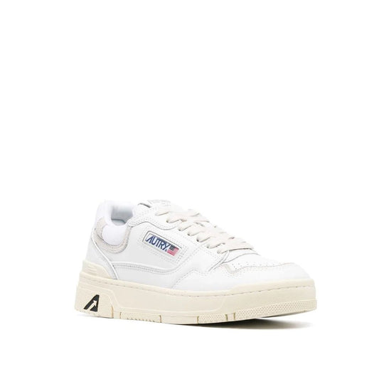 Autry White Leather Low Top Sneakers