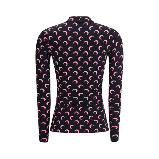 Marine Serre Black Polyamide Top