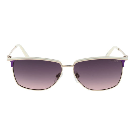 Guess White Metal Sunglasses