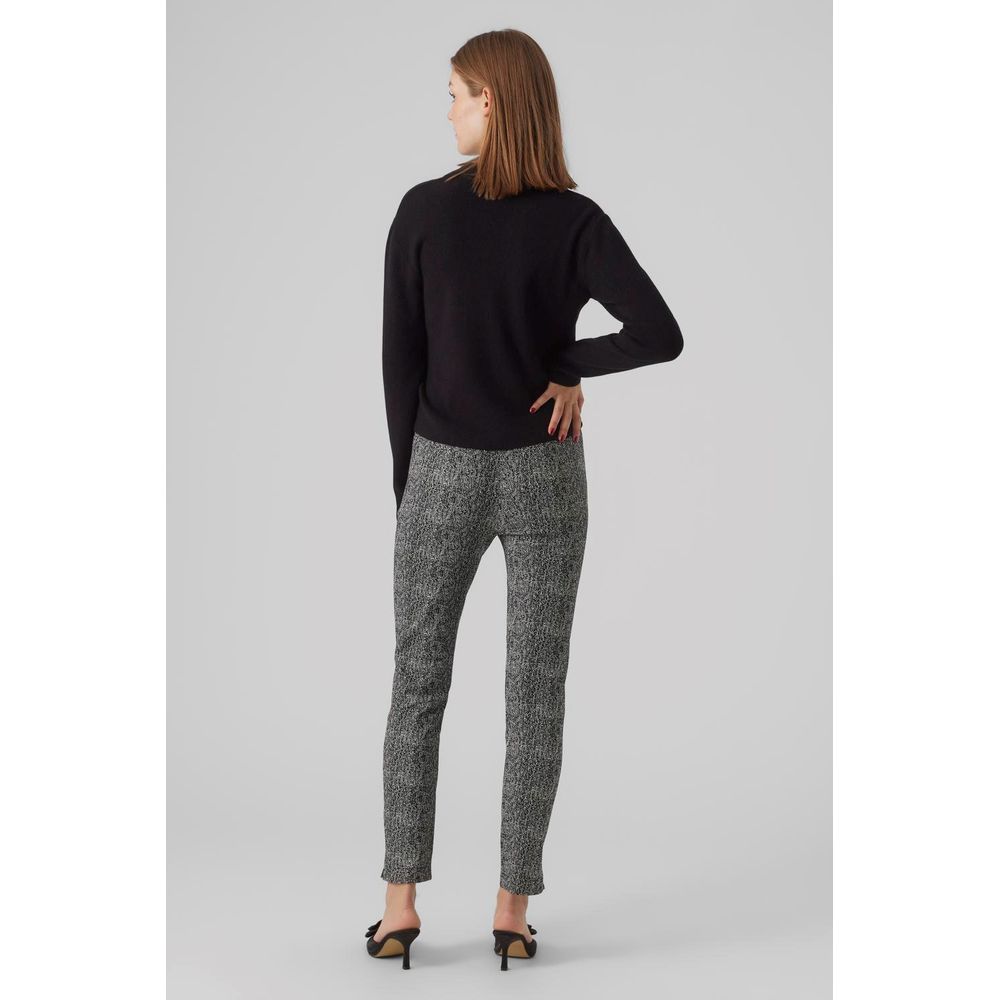 Aware Black Viscose Casual Pants
