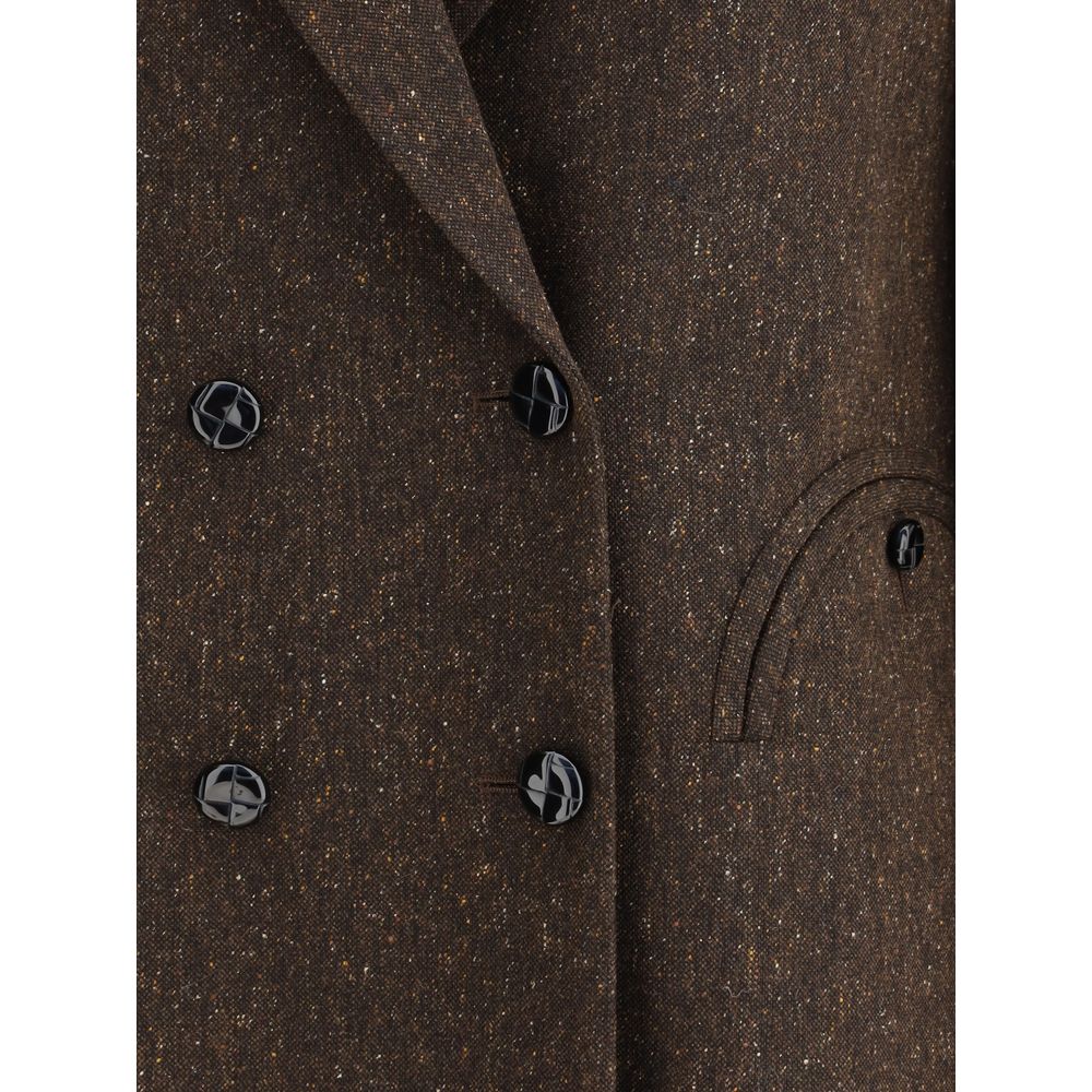 Blazé Milano Brown Fleece Wool Blazer