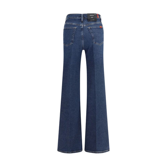 Jeans svasati in cotone blu 7FOR