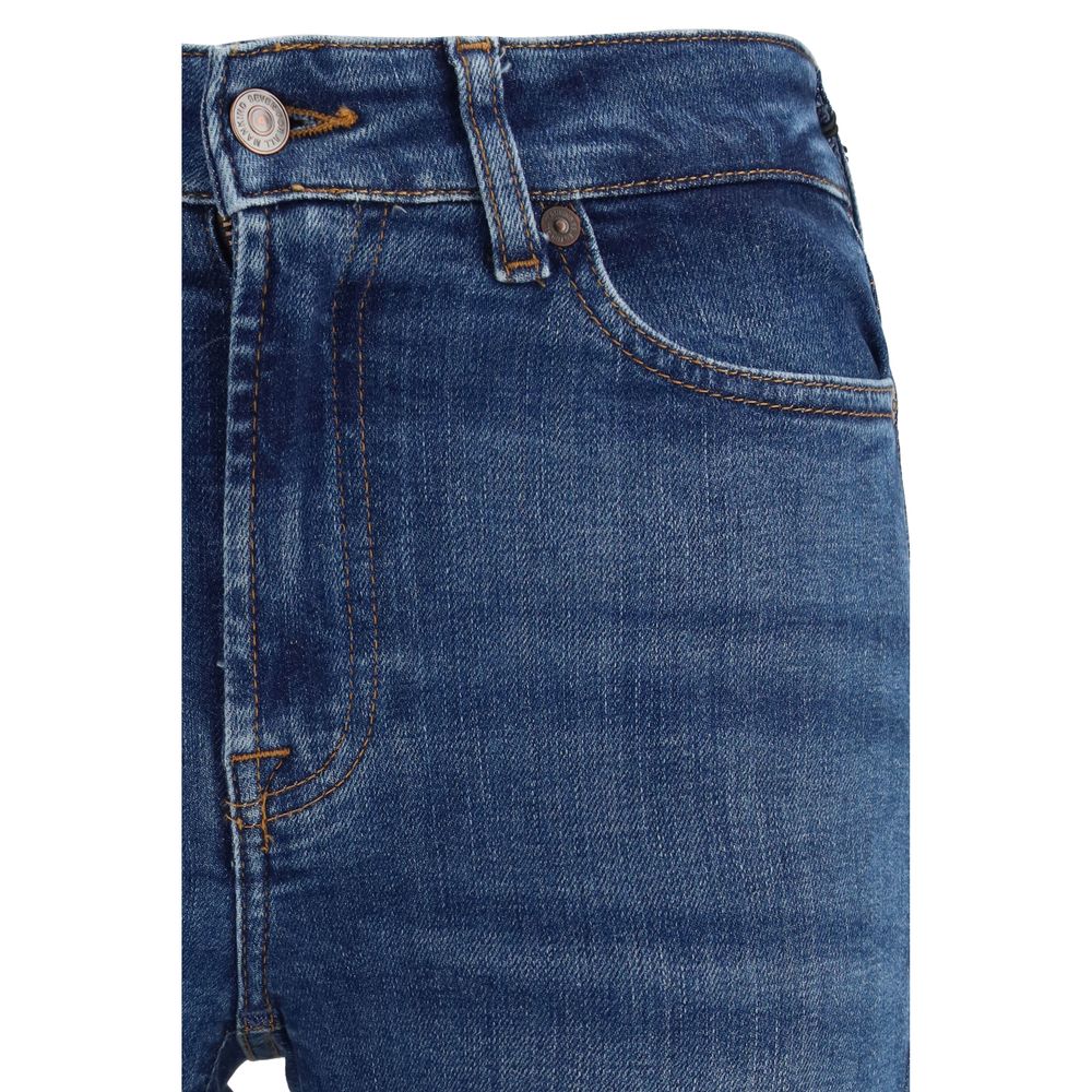 Jeans bootcut in cotone blu 7FOR