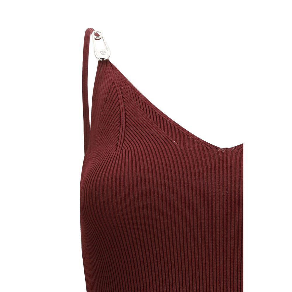 Abito casual in viscosa bordeaux Versace