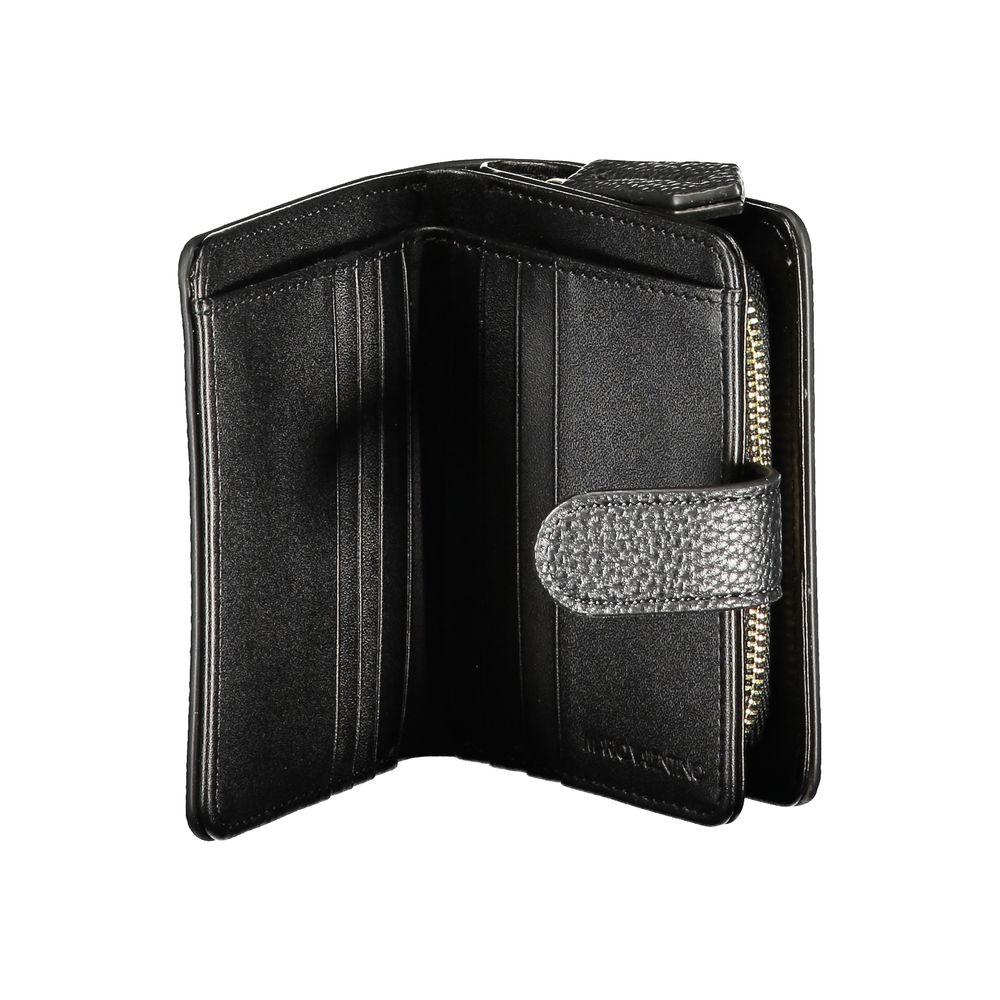 Mario Valentino Black Polyurethane Women Wallet