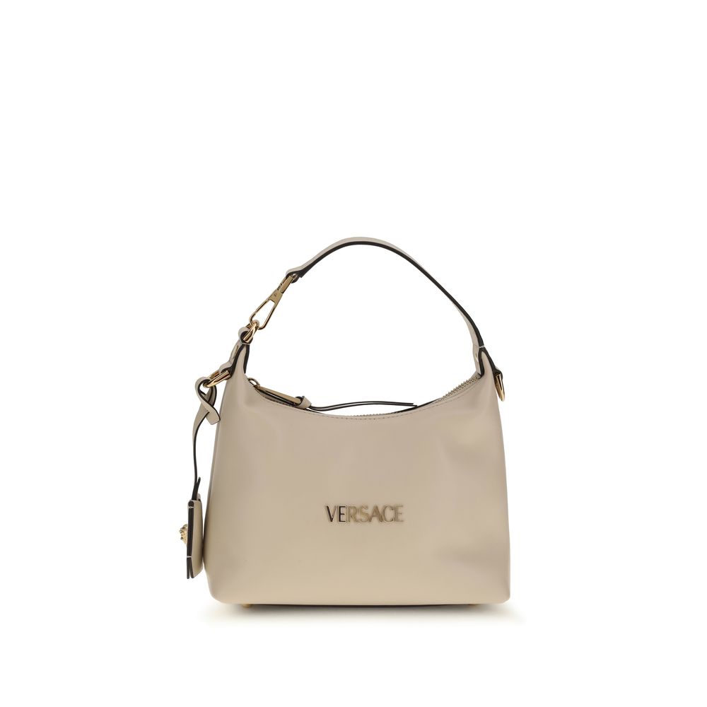 Versace Cream Calf Leather Bos Taurus Handbag