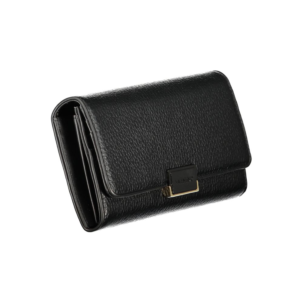 Mario Valentino Black Polyurethane Women Wallet