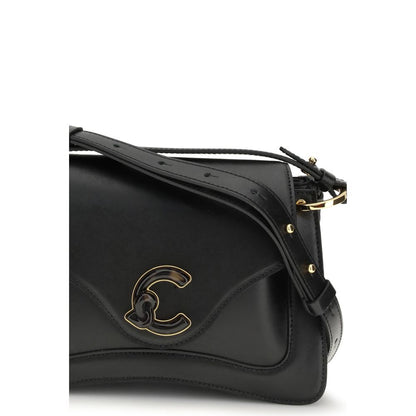 Coccinelle Black Calf Leather Bos Taurus Shoulder Bag