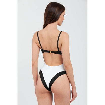 Moschino White Polyamide One-Piece Swimsuit