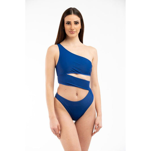 Moschino Blue Polyamide One-Piece Swimsuit