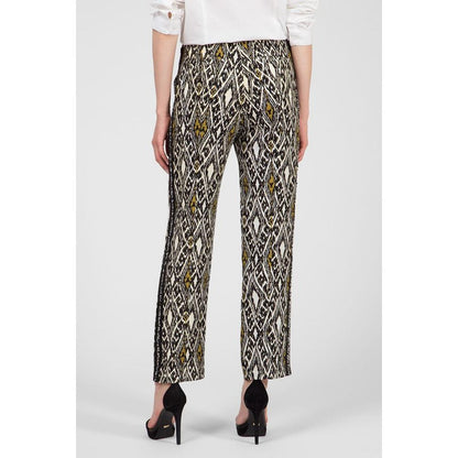 Patrizia Pepe Multicolor Flax Casual Pants