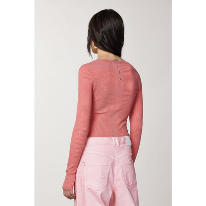 Patrizia Pepe Pink Viscose Jeans Denim